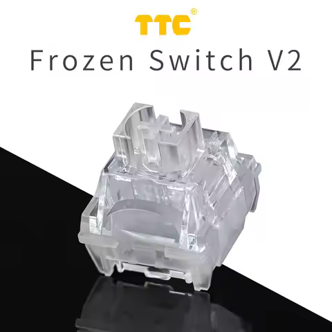 TTC Frozen Switch V2 Mechanical Keyboard Silent Switches 3 Pins Linear 39gf RGB Transparent Custom G