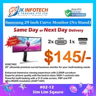 Samsung S29E790C 29” ultrawide premium curved business monitor for your multi-tasking needs (Refurbished) - Without Stand -1 Month Warranty by Seller