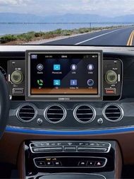 5英寸便攜式無綫汽車後立體聲車收音機觸摸屏多媒體播放機適用於安卓