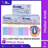 Masker Anak Earloop 3 Ply, Masker Anak Motif 3Ply Kids Mask Biru Putih