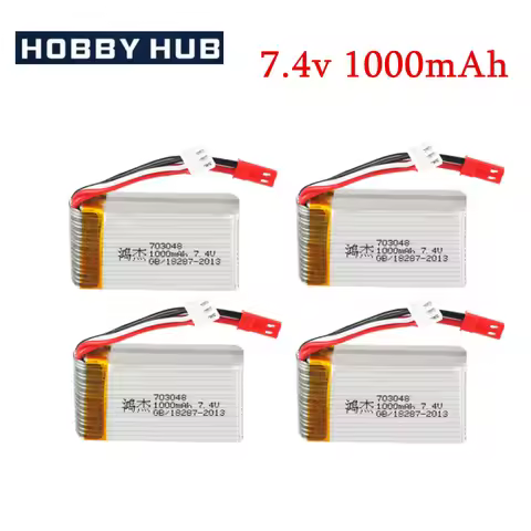 7.4v 1000mah Lipo Battery For Mjxrc X600 Upgrade 2s 1000mah 25c Lipo Battery For Toys Remote Control