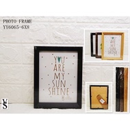 PHOTO FRAME WOODEN ACETATE PLASTIC 6R YY6065/YY8039 -6X8 inches