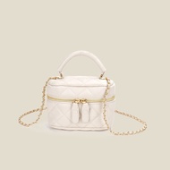 Rhombic Lattice Chain Sling Bag Mini Cosmetic Bag Small Bucket Bag Women’s Shoulder Bag Hnadbag For 