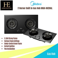 MIDEA GAS HOB MGH-9020GL 2 BURNERS Built in Gas Hob 5.2KW 88CM