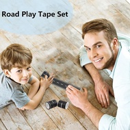 2 Pack 32.8 ft x 2in. Black Roadway Track Tape, Road Tape for Toy Cars, Sticks to Flat Surfaces, No 