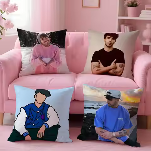 SINGER f-Fede v-Vigevani Pillow Case Anti-dustmite Pillow Invisible zipper silky short plush Sofa cu