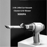 Wireless Car Vacuum Cleaner 2 in 1 Handheld Electric Air Blower Dry and Wet Auto Household 9000Pa Cordless Mini Vacuum Cleaner