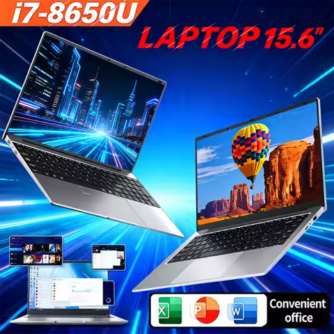 15.6 Inch Sturdy Portable Ultrabook Intel i7-8650U Processor 32GB DDR4 RAM 2TB SSD Large Capacity Wi