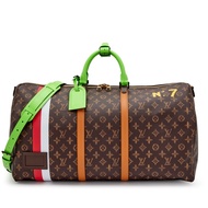 Louis Vuitton Virgil Abloh Multicolor Monogram L'Oeil Coated Canvas Keepall 55 Bandoulière Gold Hardware, 2022