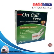 On call extra blood glucose test strips 25pcs (EXP:2025-05-19)