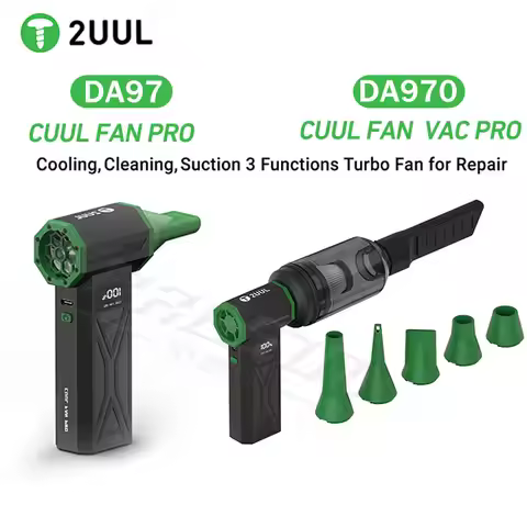 2uul DA970/DA97 Cuul Fan Vac Pro Cooling Cleaning Suction 3 Functions Turbo Fan Quick Cooling Drying