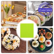 Japanese Sushi Roller Mat Silicone Home Kitchen Diy Roll Gadget Sushi Rice Seaweed Vegetable Q6d9