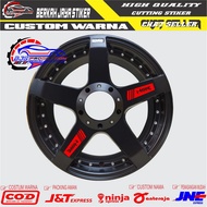 TERBARU Sticker 8PCS Velk HSR Wheel Cutting Sticker Volk Velk Mobil HSR Wheel Ring 15 16 17 18