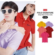 haas เสื้อโปโล unisex ผู้ชาย ผู้หญิง ปักโลโก้ haas SHSQ2163 (New Color)