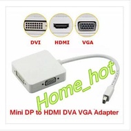 SingaporeNew 3 in 1 Mini DP DisplayPort to HDMI/DVI/VGA Display Port Cable Adapter for Apple MacBook