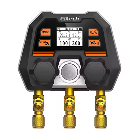 DMG-4B Elitech Smart Digital Manifold Gauge Subverse Traditional Pressure Gauge OTA Remote Firmware