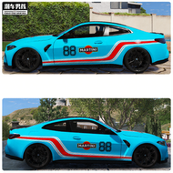 NPC | สติ๊กเกอร์ BMW M4 สีน้ำเงิน ลาย Martini Racing