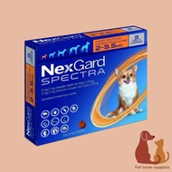 Nexgard Spectra Fleas Tick Mites Heartworm Prevention for  Dog (2-3.5Kg) EXP 10/2026