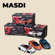 MASID 1:64 McLaren 765LT Senna Diecast Supercar Model Toy for Boys Gift Collection