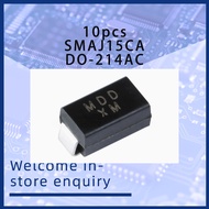 10pcs SMAJ15CA DO-214AC TVS transient suppression diode bidirectional patch