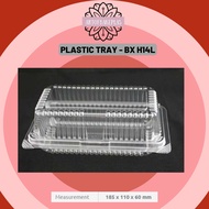 OPS  H14L / GO 14L - BENXON Plastic Tray with Lock {50pcs} / Bakery Disposable Plastic / Clear Food 