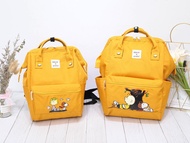 พร้อมส่ง กระเป๋าเป้แฟชั่น สนูปี้ anello x PEANUTS ไซส์-M -933   ผ้ากันน้ำ บรรจุของได้เยอะ ใส่ได้ทุกส