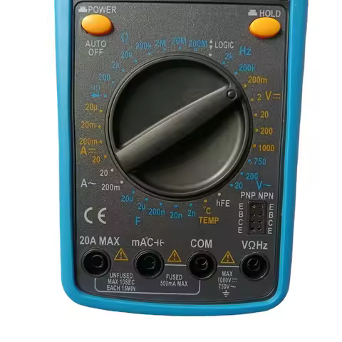 DT9208A Professional Digital Multimeter Capacitance Temperature Measurement Frequency Logic Level Te