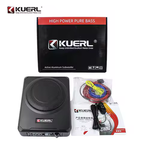 Wholesale Super Bass Active Underseat Subwoofer 8 Inch 12V High Power 600W Flat Car Subwoofer