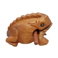 青蛙木擺件刻蛤蟆木魚發聲玩具蟾蜍工藝品木擺件青蛙