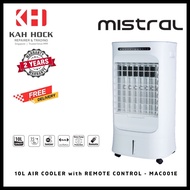 MISTRAL MAC001E: 10L AIR COOLER with REMOTE CONTROL - 2 YEARS WARRANTY