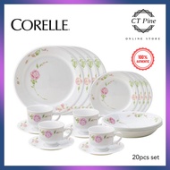 Corelle 20pc Set [Country Rose RS] /// Elegant Classy Colourful Plate Pinggan Bowl Mangkuk Mug Cawan
