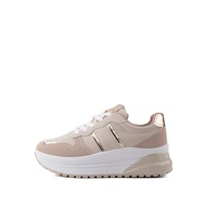 LARRIE Kasut Perempuan Beige Mid Wedges Sporty Sneakers - L62310-TF01SV-52-BEIGE