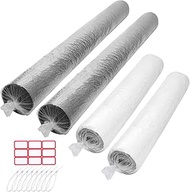 HFKPJRT 4 Pcs Rug Storage Bag, Jumbo Plastic Rug Bags for Storage Carpet Up to 9 x 12 and 6 x 9 Feet