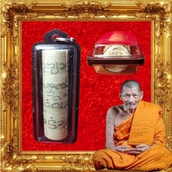 (SG555) Lp Maha Sila 泰国佛牌 龙普玛哈席拉 符管 Bailan leaf Thai takrut amulet 龙婆济公 +