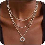 Kalung Perak Berlapis Cuzmly untuk Wanita, Kalung Choker Perak Sterling yang Boleh Disusun untuk Wan