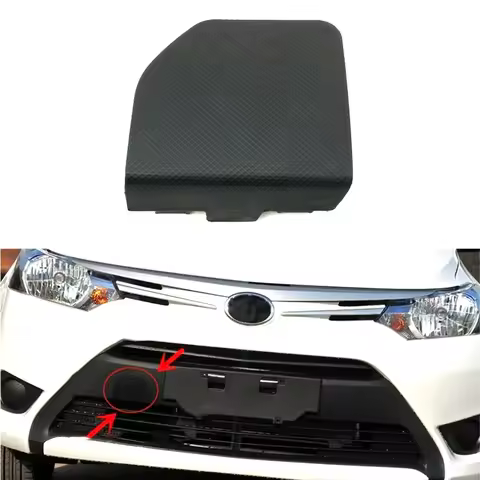 Front Bumper Tow Hook Cover Cap Trailer Shell For Toyota Vios Yaris Sedan 2014 2015 2016