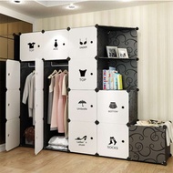 Wardrobe Assembly Plastic Simple Wardrobe Bedroom Locker Wardrobe foldable wardrobe DIY Closet organ