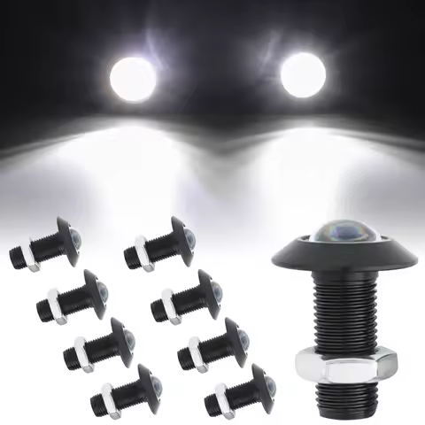 8x Ultra Thin 23mm High Power Eagle Eye Light Car Motorcycle Daytime Runing Light DRL Tail Light Rev