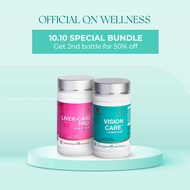 QN Wellness - Vision Care & Liver-Care Pro - 100% Plant Based - 60 Tablets x 2 Boxes