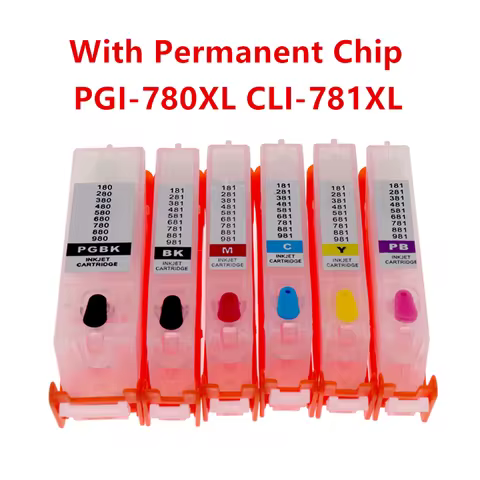 Compatible PGI-780 CLI-781 PGI780 CLI781 780 781 refillable ink cartridge for canon PIXMA TR8570 TS8