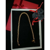 ANKLETS 24K GOLD PLATED WITH 916 COP RANTAI KAKI SADUR EMAS 24K DENGAN COP 916
