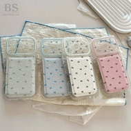 Simple Pink Green Blue White Bow Leather Precision Hole Suitable for iPhone 17 16 15 14 Pro Max i15 