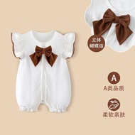 Korea Korea 2026 Baby Clothes Summer Clothes Newborn Baby Girl Jumpsuit Princess Full Month Hundred 