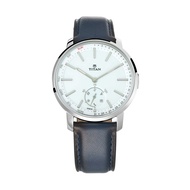 Titan Connected Hybrid Smart Watch with White Dial &amp; Leather Strap 1785SL01