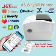2 In1 USB & Bluetooth Waybill Printer A6 Barcode Label Printing AWB Pos Lu J&T Poslu Airway Bill Wit