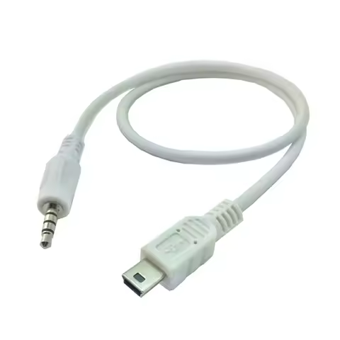 3.5 mm 3.5mm Stereo Male to Micro & MINI USB 5Pin Male audio Adapter Convertor connector Cable 0.5M 
