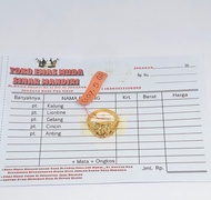 COD Emas Muda Cincin CL K : 770 2.3 Gr Dengan Surat Dan Free Dompet