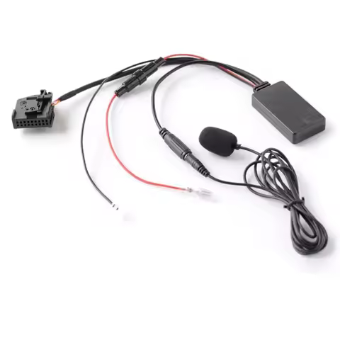 Biurlink Bluetooth AUX Module Fuse Safety Microphone Handsfree For Mercedes Comand 2.0 APS Bluetooth