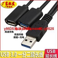USB3.0公對母延長線USB供電USB3.0一公轉兩母一分二數據線車載U盤咨詢