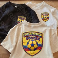 &COD RINASTUDIO 2026 Football Family Kit Colombia National Team Pattern Short Sleeve T-Shirt For Adu